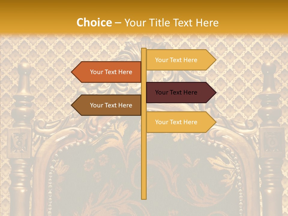 Foliage Elegant Ornament PowerPoint Template