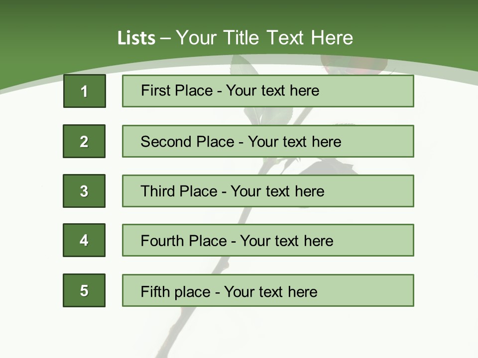 Occasion Rose Holiday PowerPoint Template