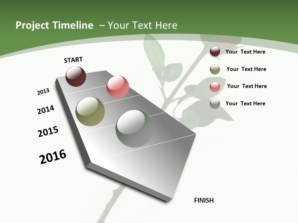 Occasion Rose Holiday PowerPoint Template