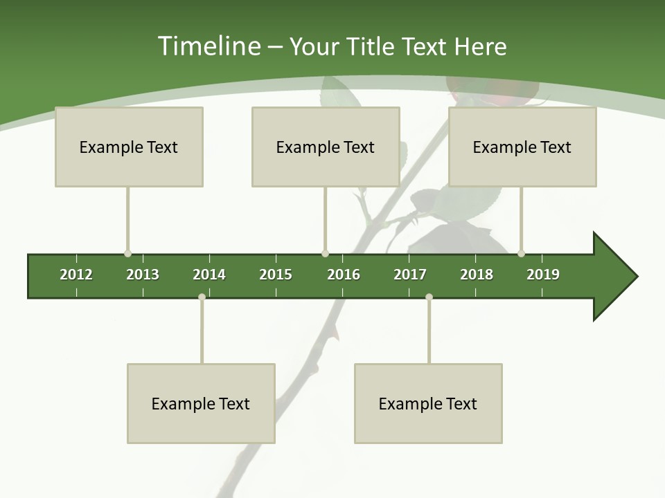 Occasion Rose Holiday PowerPoint Template