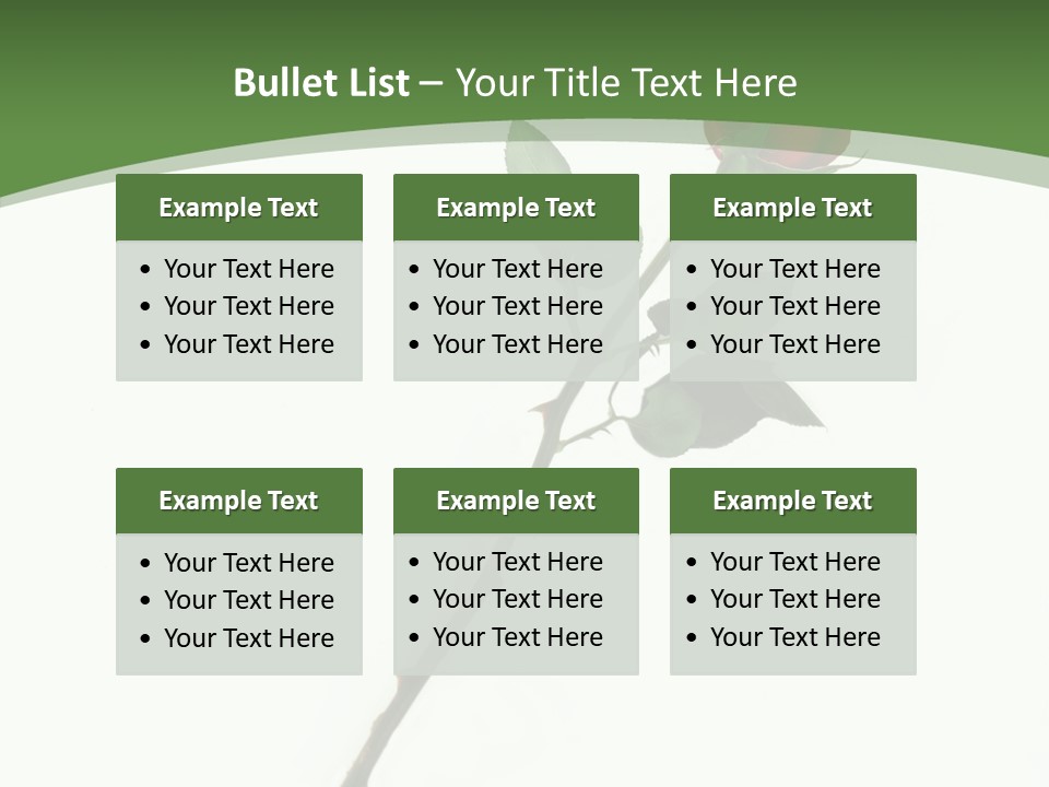 Occasion Rose Holiday PowerPoint Template