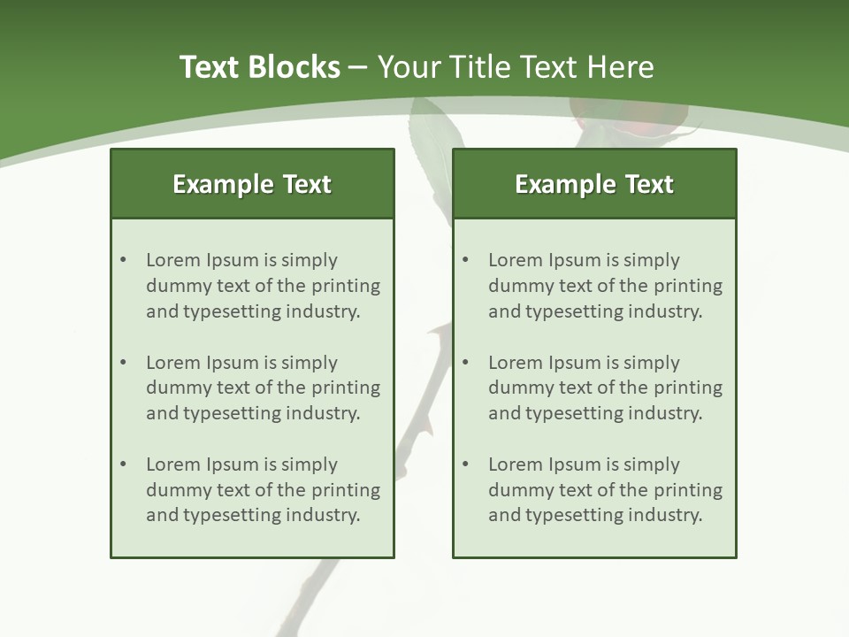 Occasion Rose Holiday PowerPoint Template