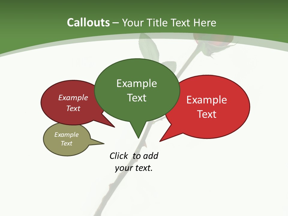 Occasion Rose Holiday PowerPoint Template