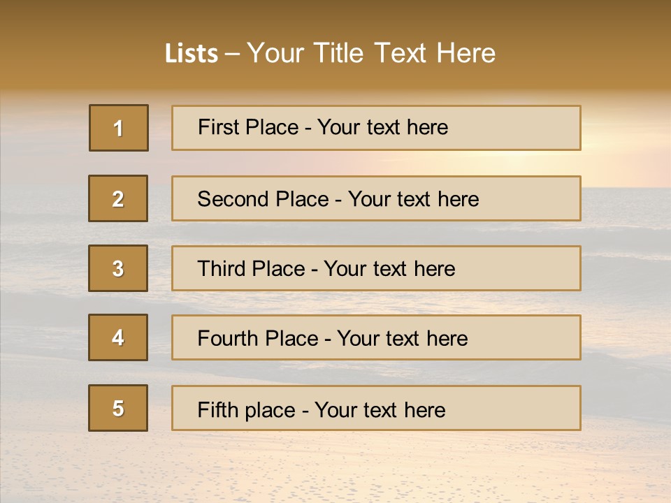 Natural Dawn Evening PowerPoint Template