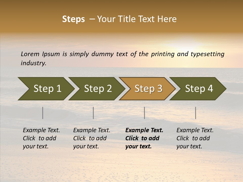 Natural Dawn Evening PowerPoint Template