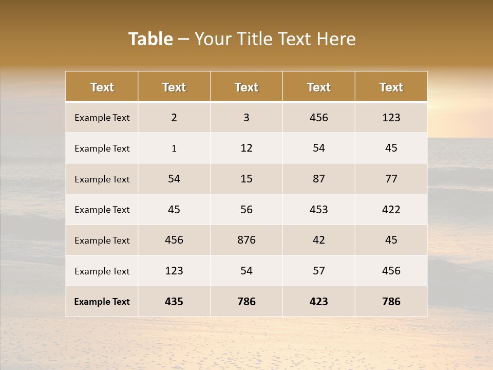 Natural Dawn Evening PowerPoint Template