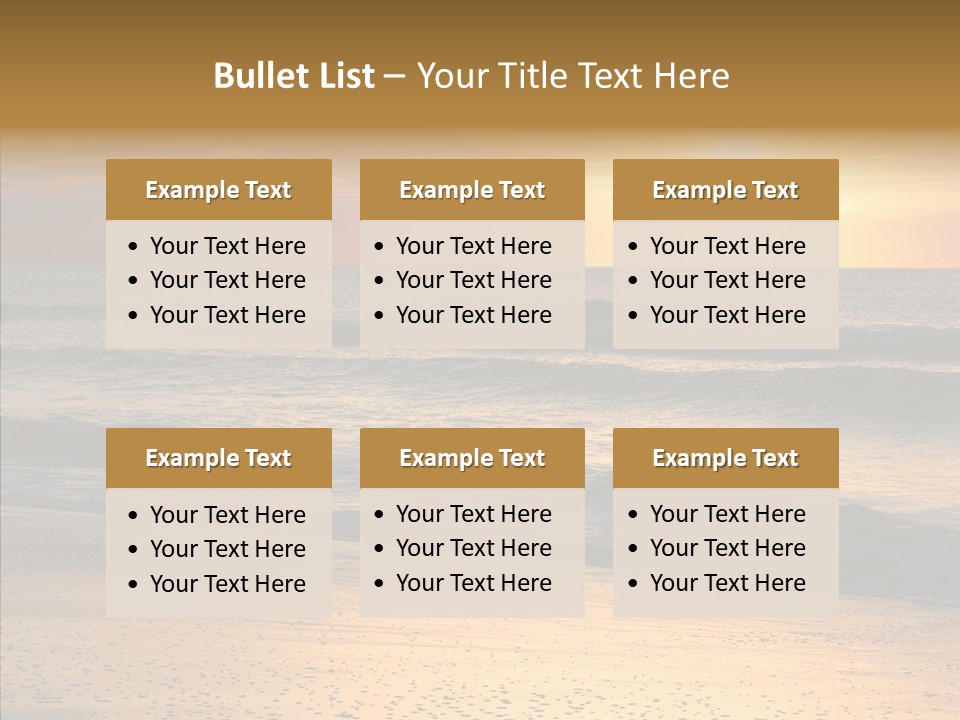 Natural Dawn Evening PowerPoint Template