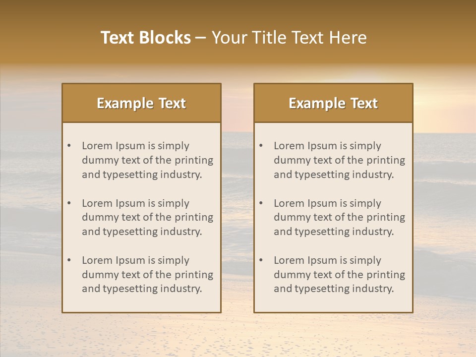 Natural Dawn Evening PowerPoint Template