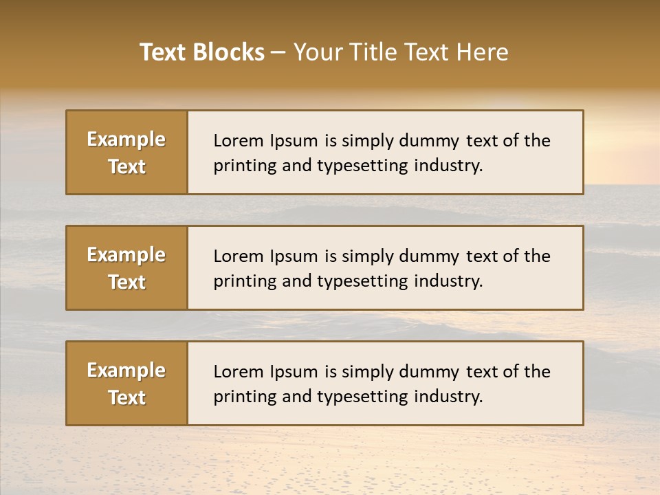 Natural Dawn Evening PowerPoint Template
