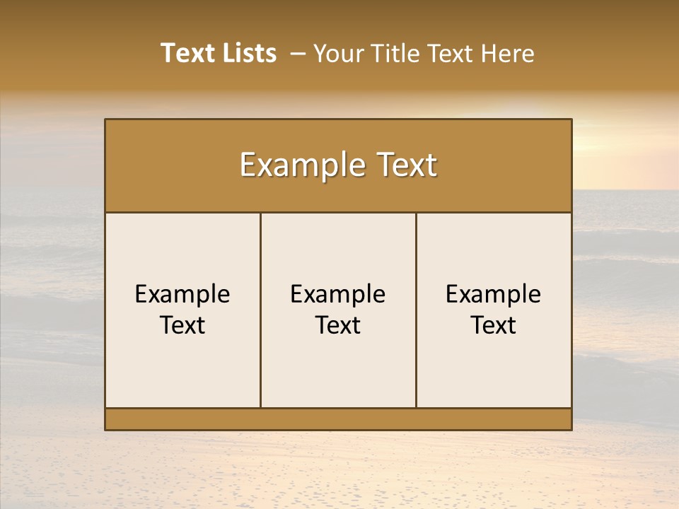 Natural Dawn Evening PowerPoint Template