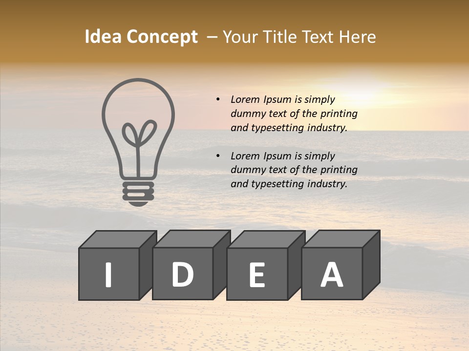 Natural Dawn Evening PowerPoint Template