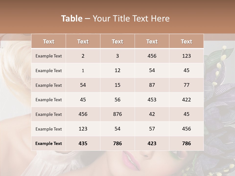 Sexiness Sensual Pretty PowerPoint Template