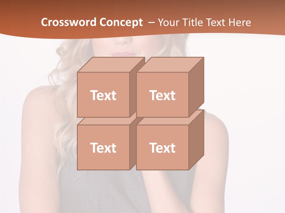 Puzzled Expression Manager PowerPoint Template