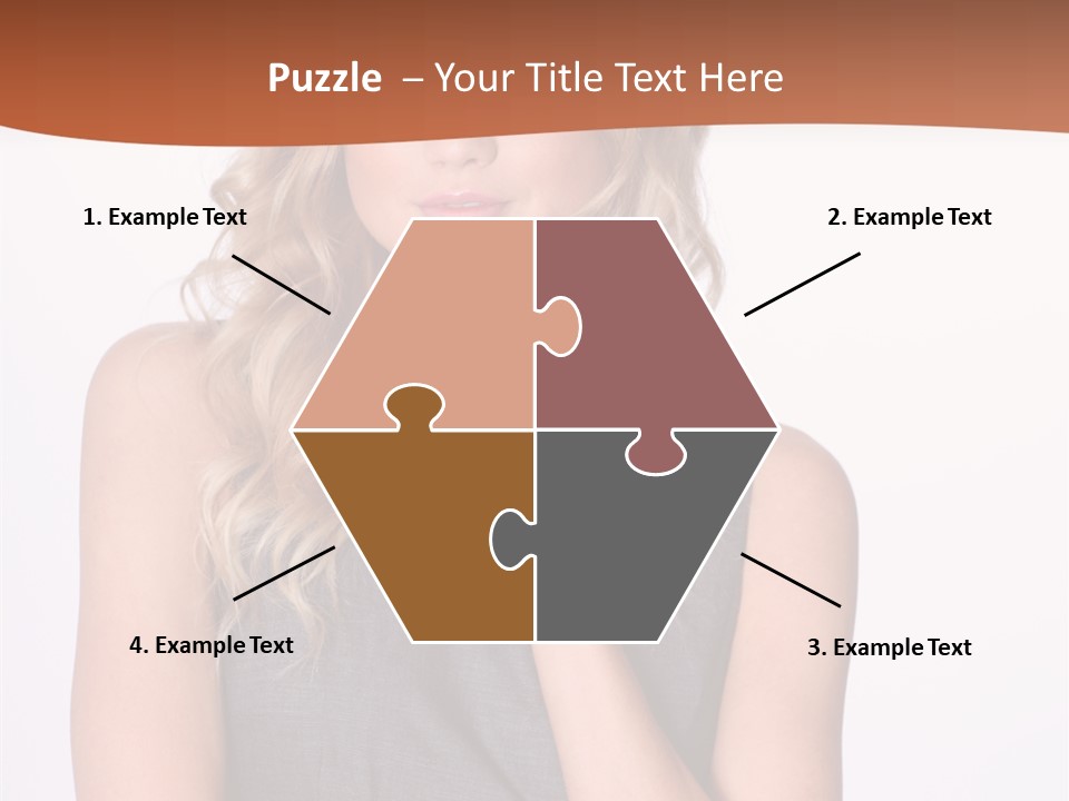 Puzzled Expression Manager PowerPoint Template