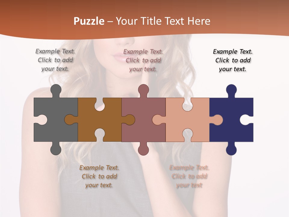 Puzzled Expression Manager PowerPoint Template