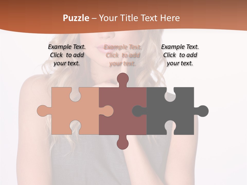 Puzzled Expression Manager PowerPoint Template