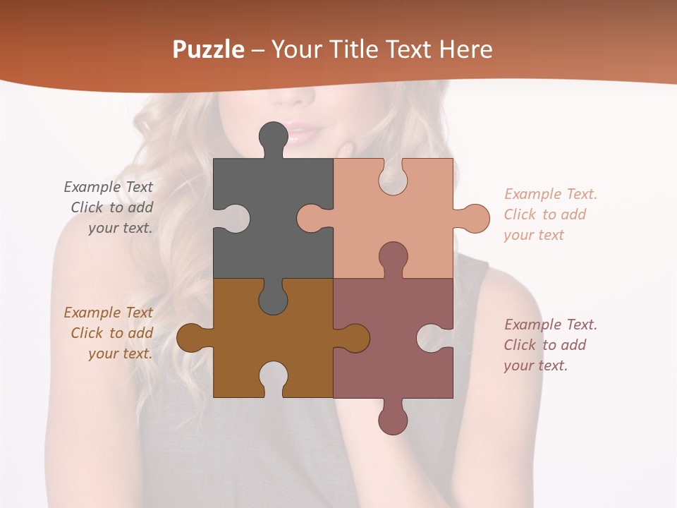 Puzzled Expression Manager PowerPoint Template