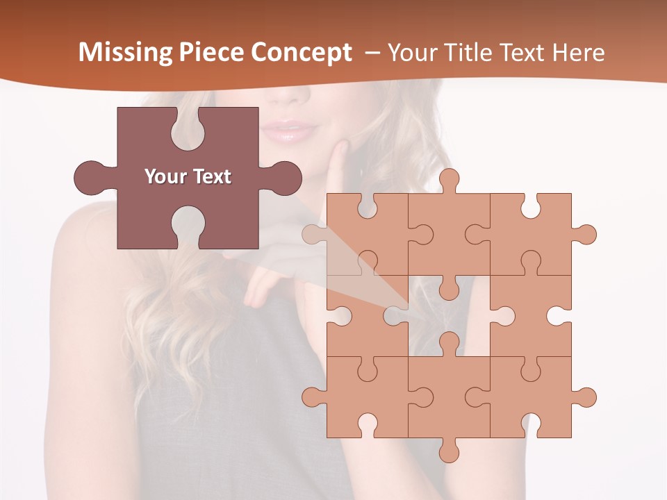 Puzzled Expression Manager PowerPoint Template