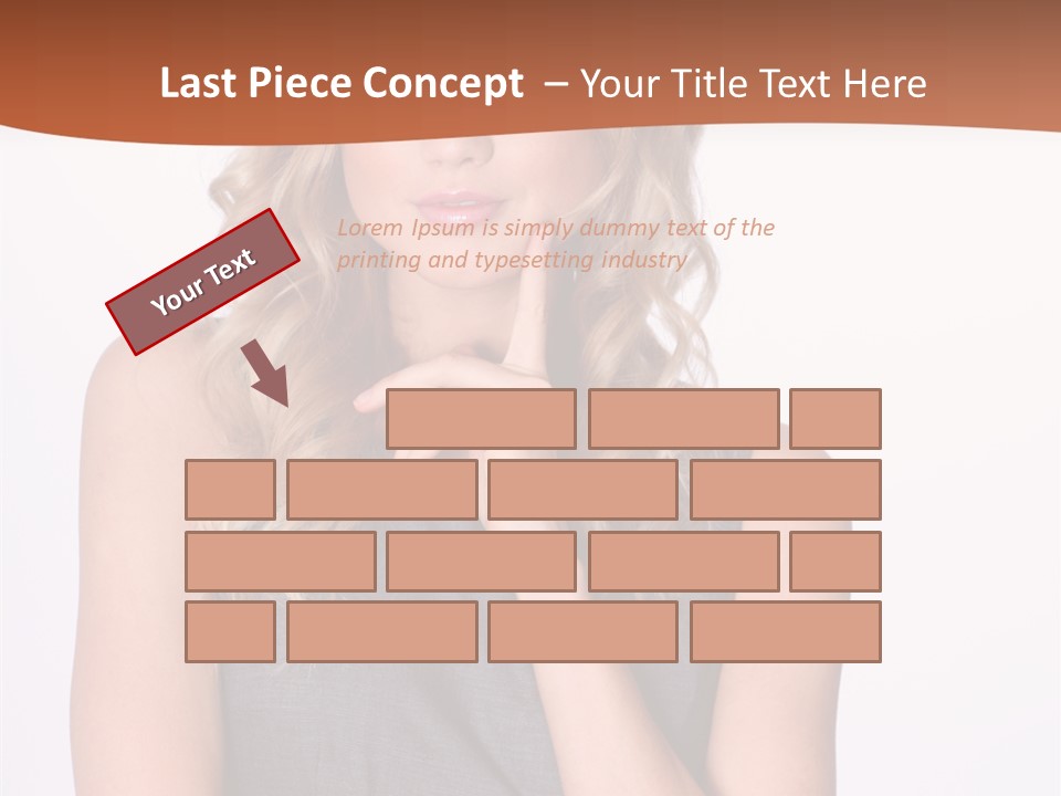 Puzzled Expression Manager PowerPoint Template