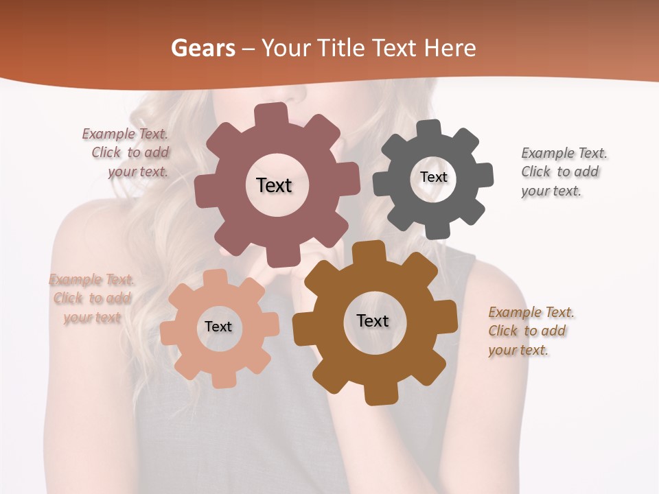 Puzzled Expression Manager PowerPoint Template