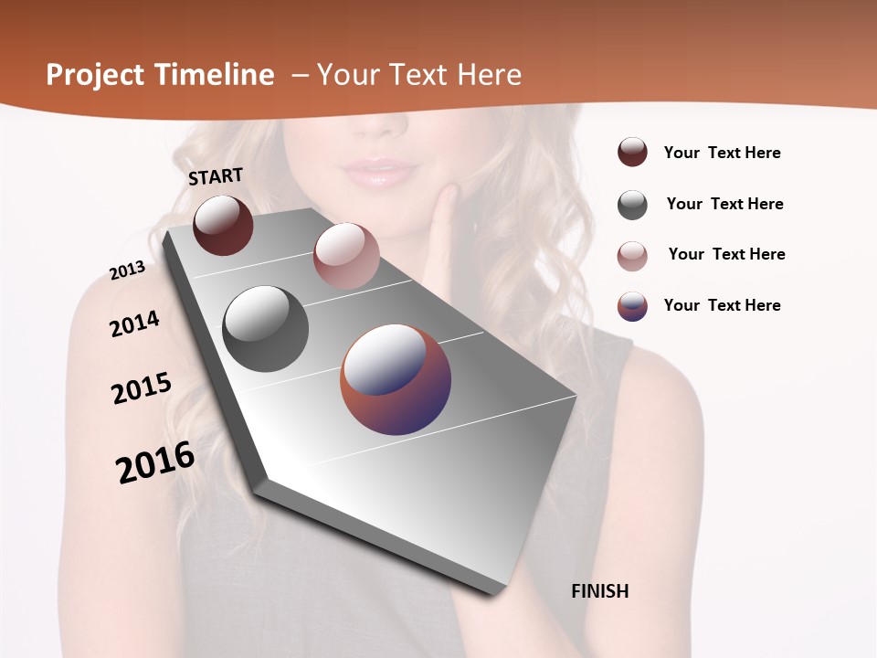 Puzzled Expression Manager PowerPoint Template