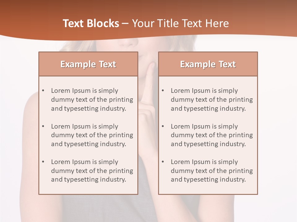 Puzzled Expression Manager PowerPoint Template