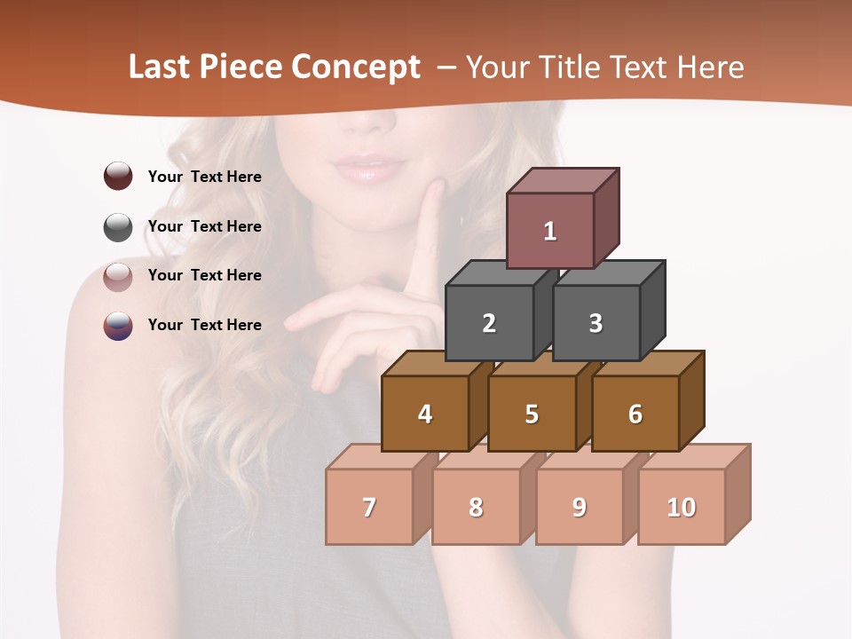 Puzzled Expression Manager PowerPoint Template