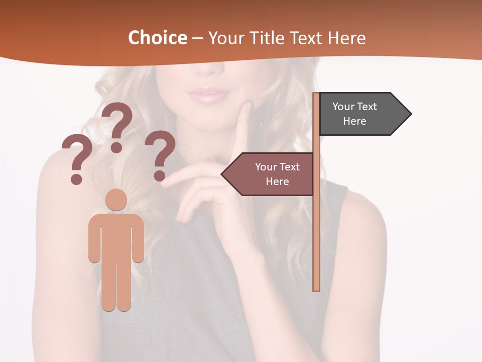 Puzzled Expression Manager PowerPoint Template