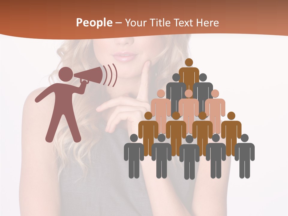 Puzzled Expression Manager PowerPoint Template