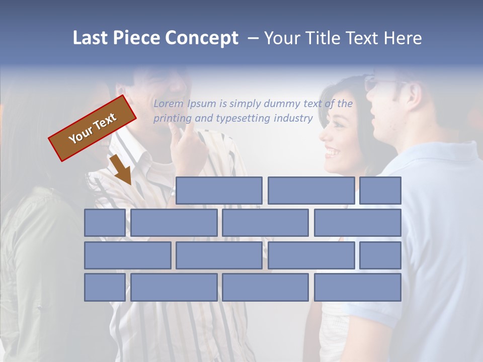 Girls Four Smile PowerPoint Template