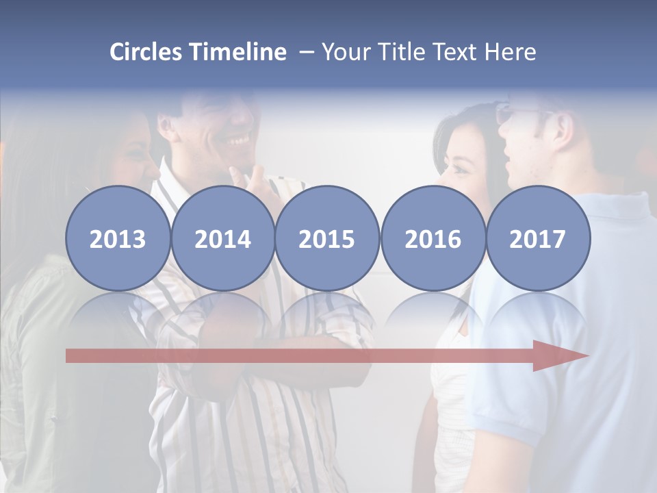 Girls Four Smile PowerPoint Template