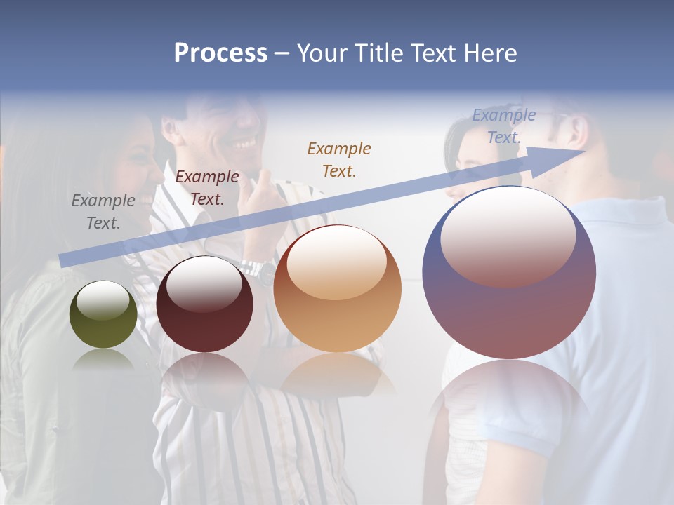 Girls Four Smile PowerPoint Template