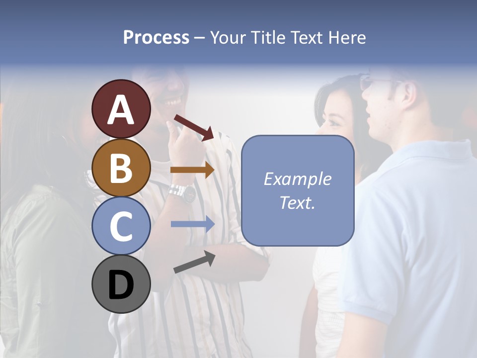 Girls Four Smile PowerPoint Template