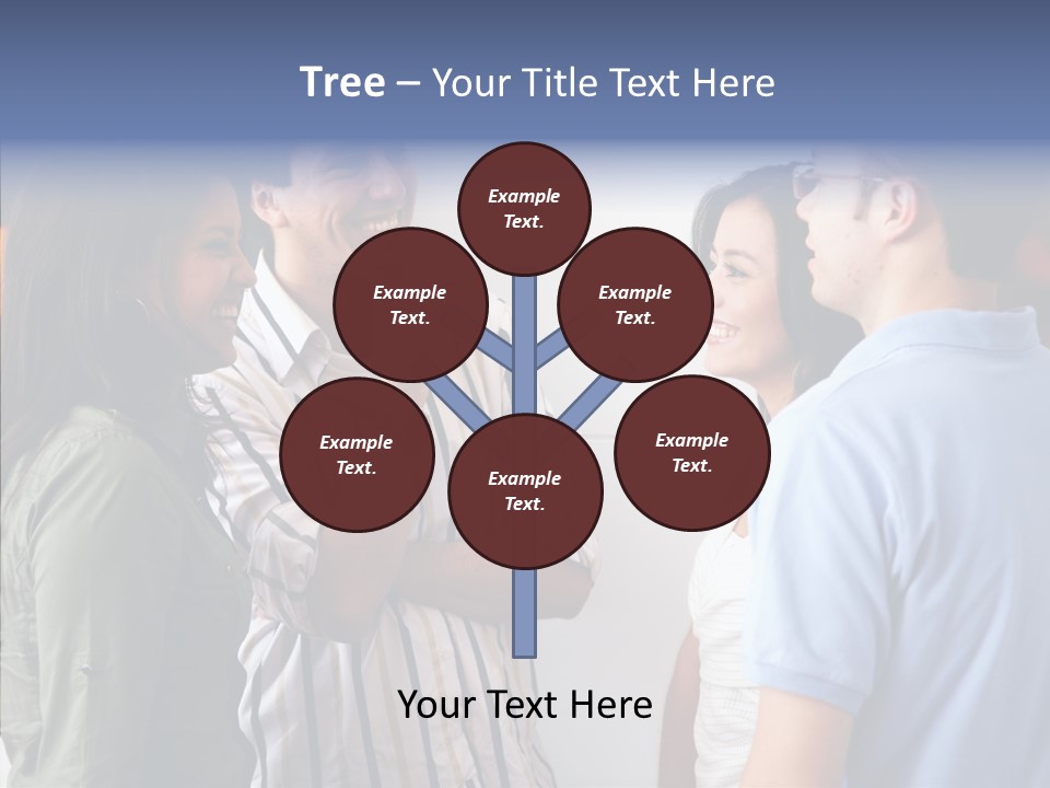 Girls Four Smile PowerPoint Template