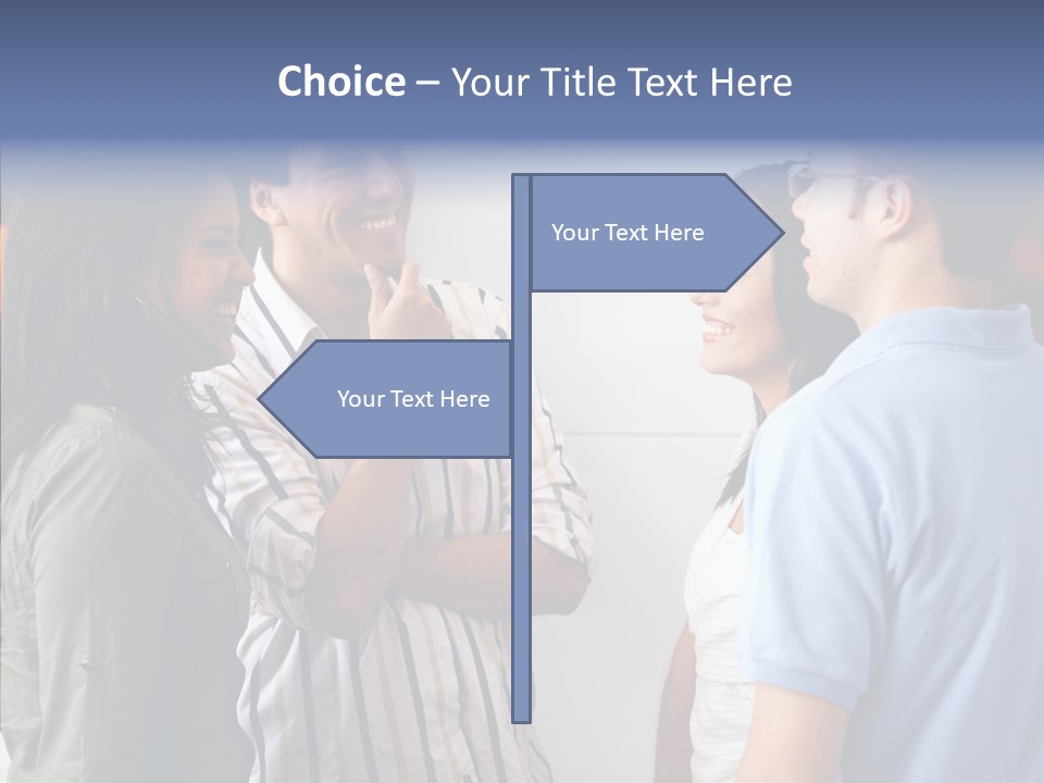 Girls Four Smile PowerPoint Template