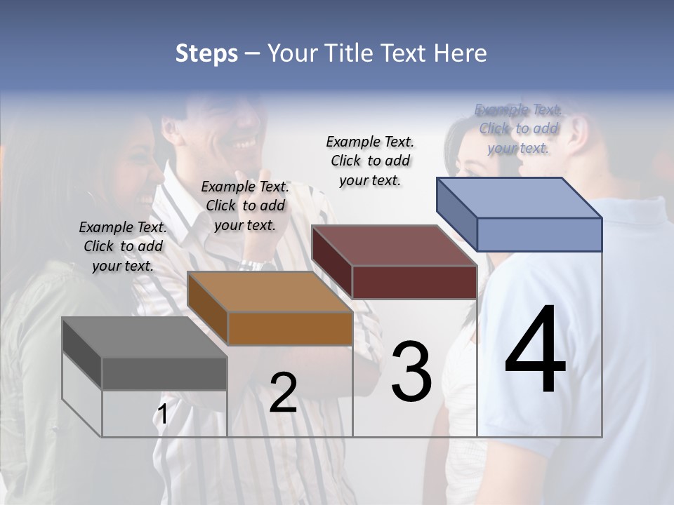 Girls Four Smile PowerPoint Template