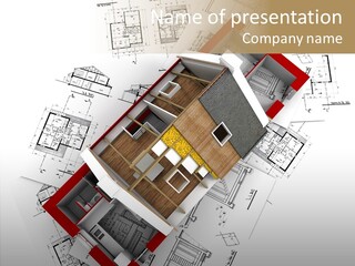 Red Showing Estate PowerPoint Template