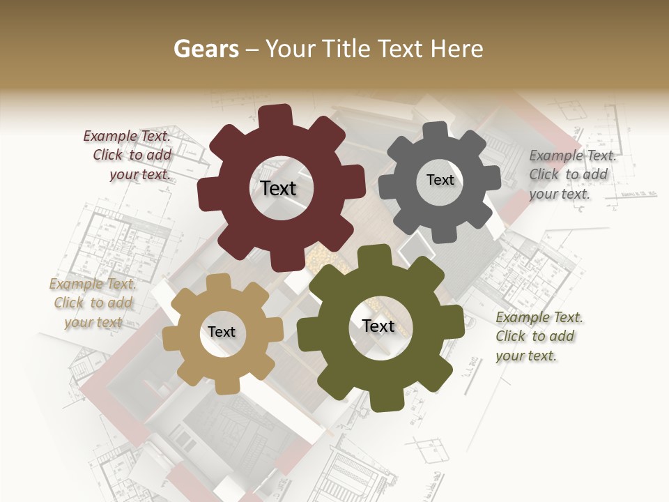 Red Showing Estate PowerPoint Template