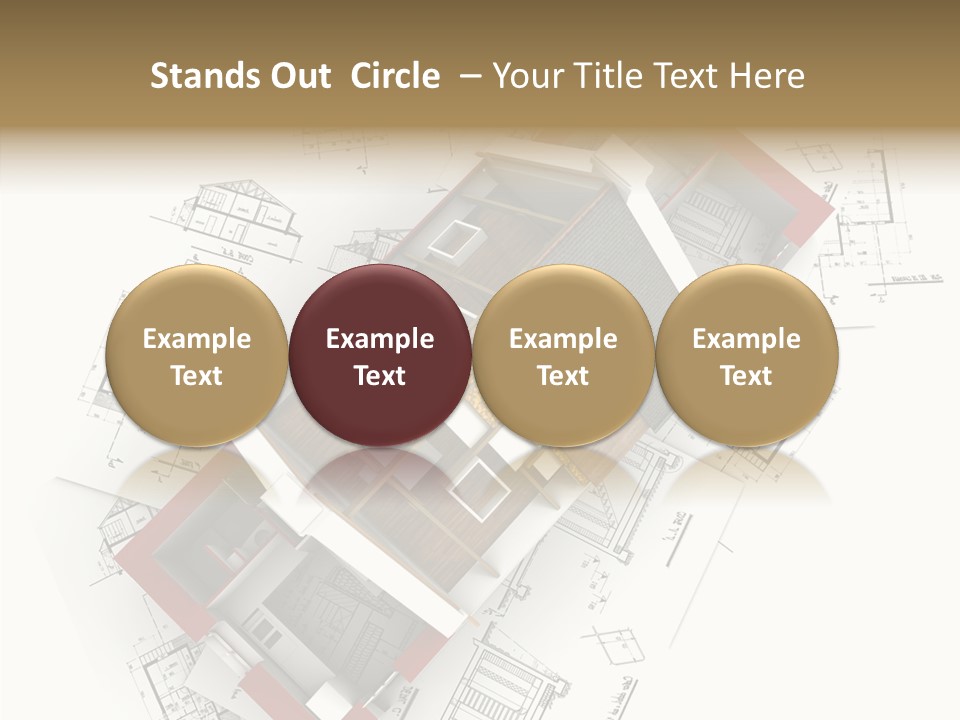 Red Showing Estate PowerPoint Template