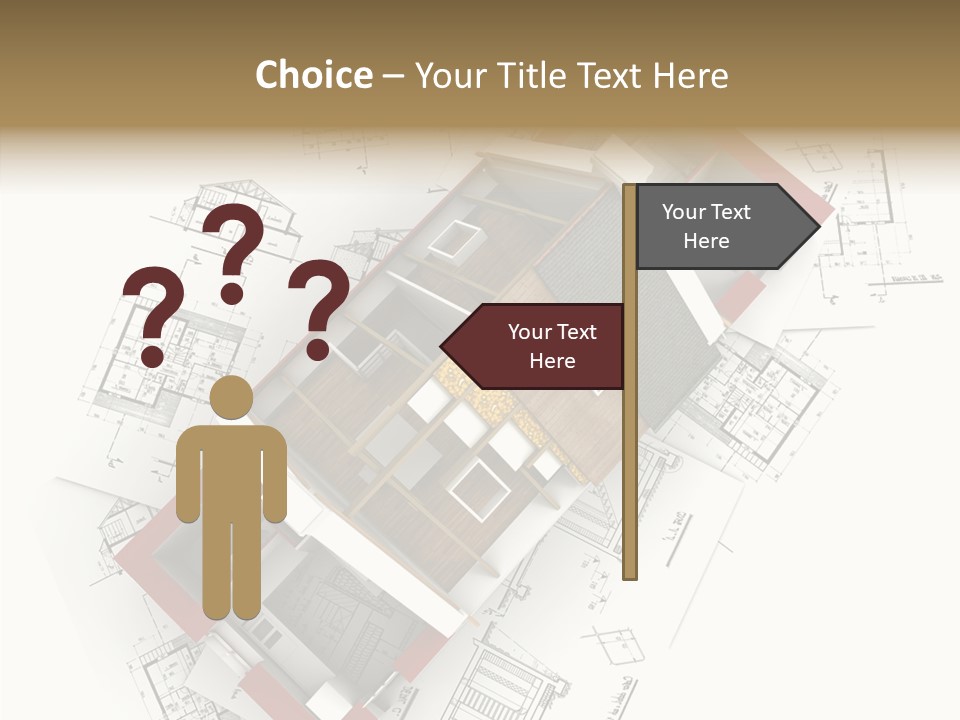 Red Showing Estate PowerPoint Template