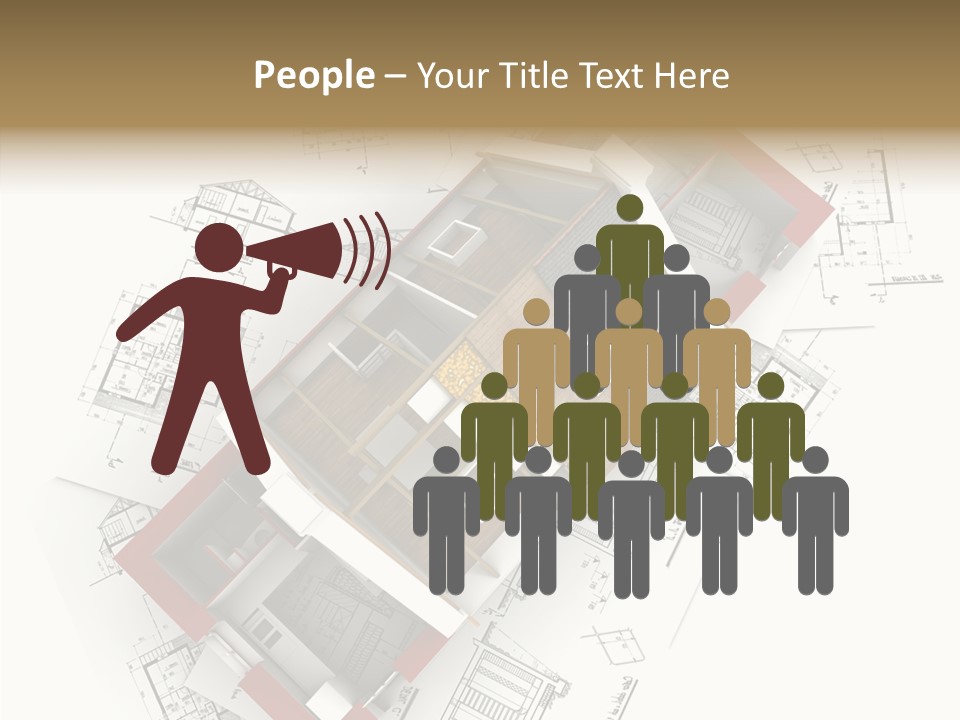 Red Showing Estate PowerPoint Template