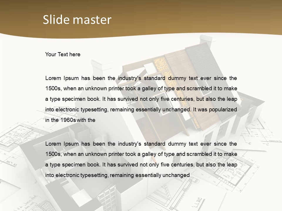 Painting Mock Structure PowerPoint Template
