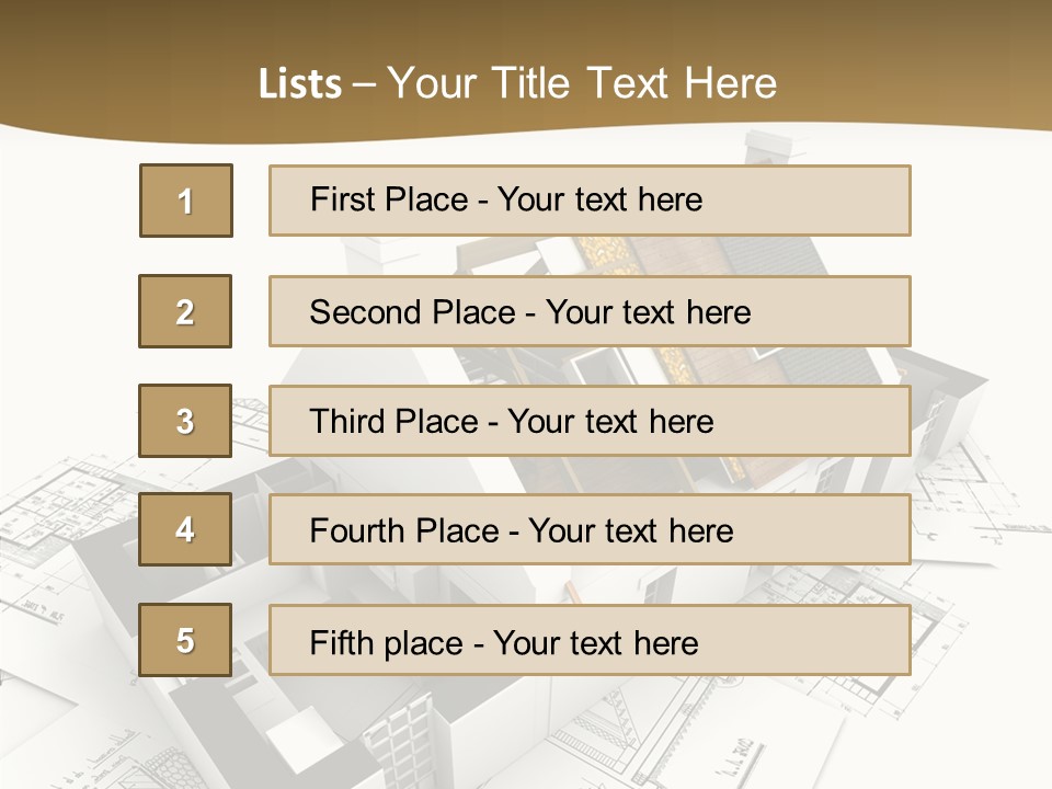 Painting Mock Structure PowerPoint Template