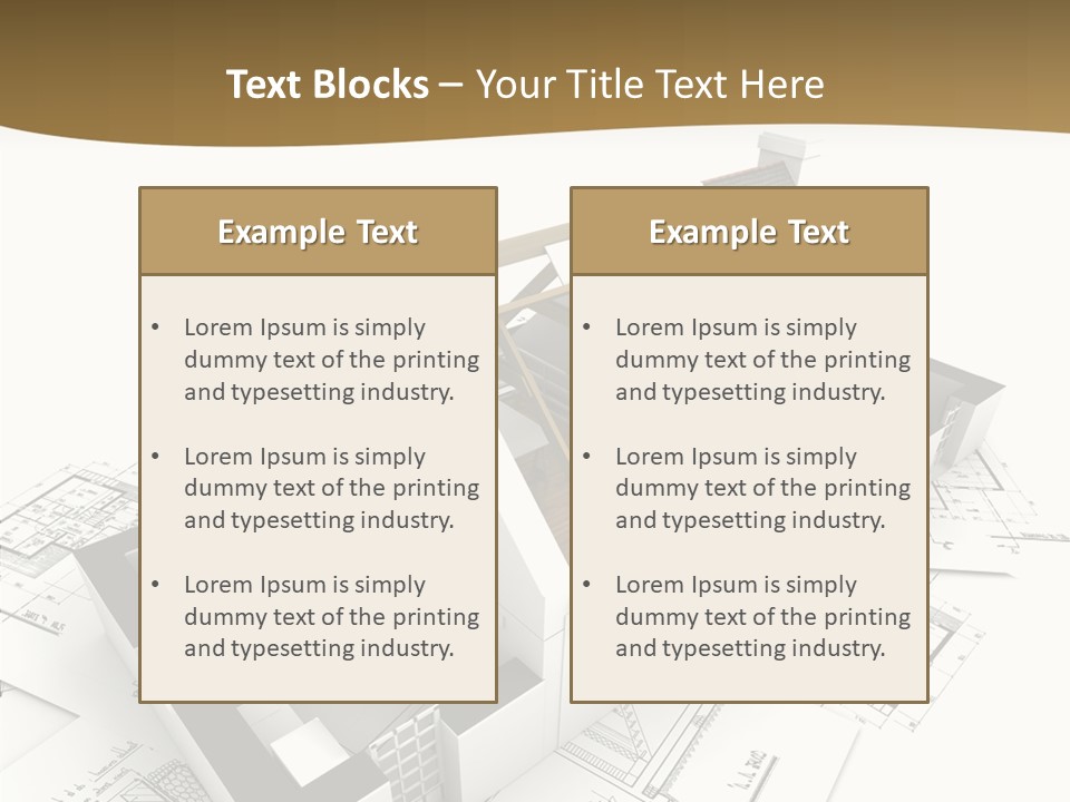 Painting Mock Structure PowerPoint Template