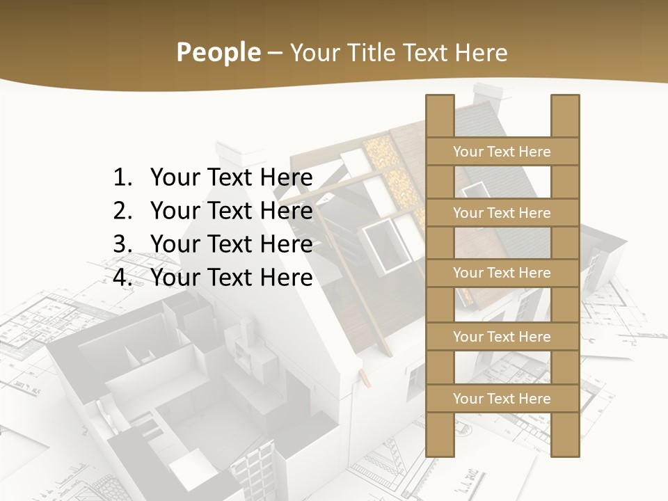 Painting Mock Structure PowerPoint Template