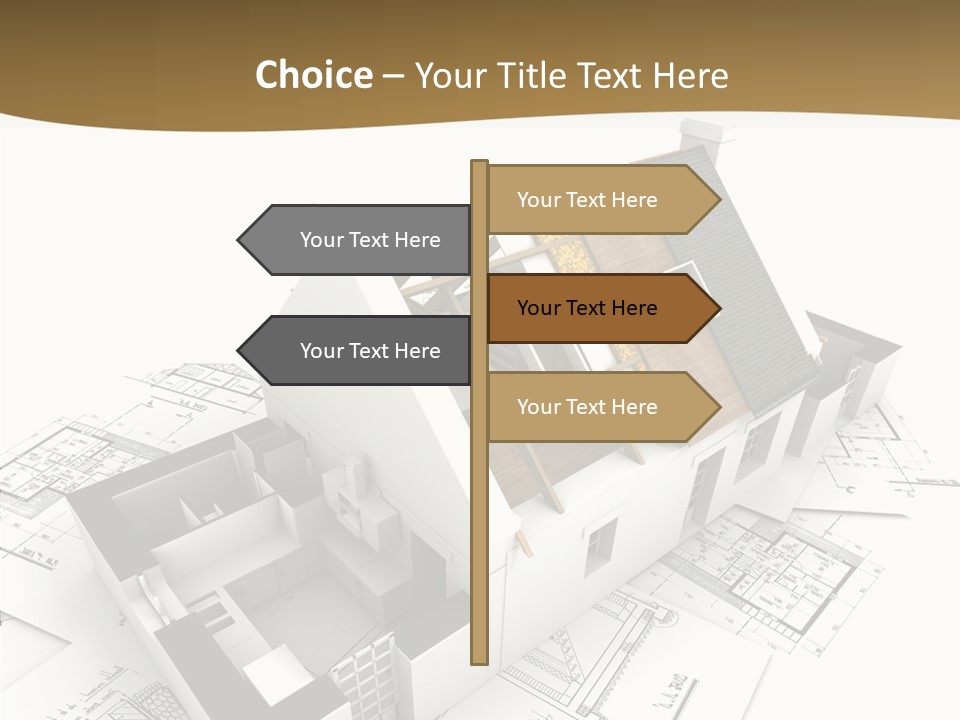 Painting Mock Structure PowerPoint Template