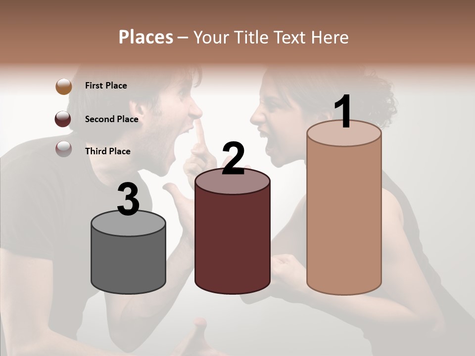 Hysteric Shout Boy PowerPoint Template