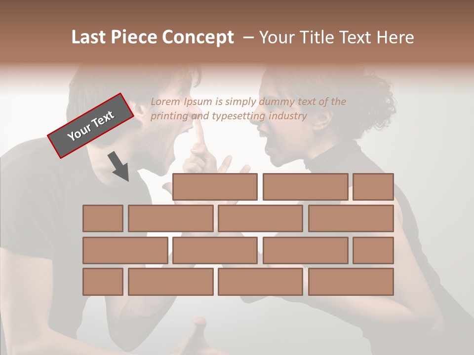 Hysteric Shout Boy PowerPoint Template