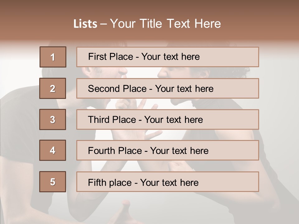 Hysteric Shout Boy PowerPoint Template