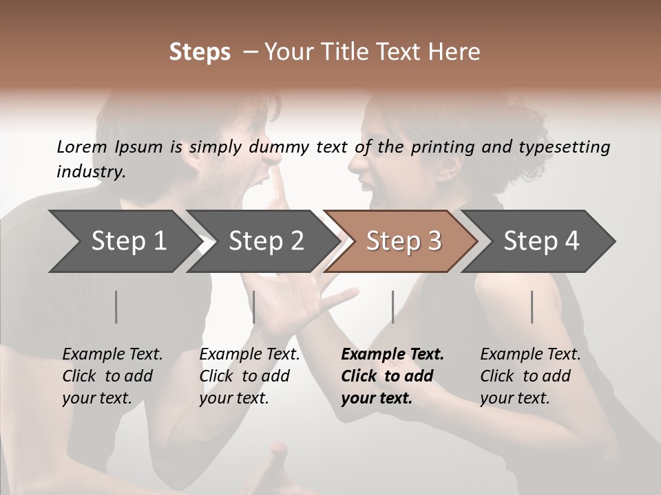 Hysteric Shout Boy PowerPoint Template